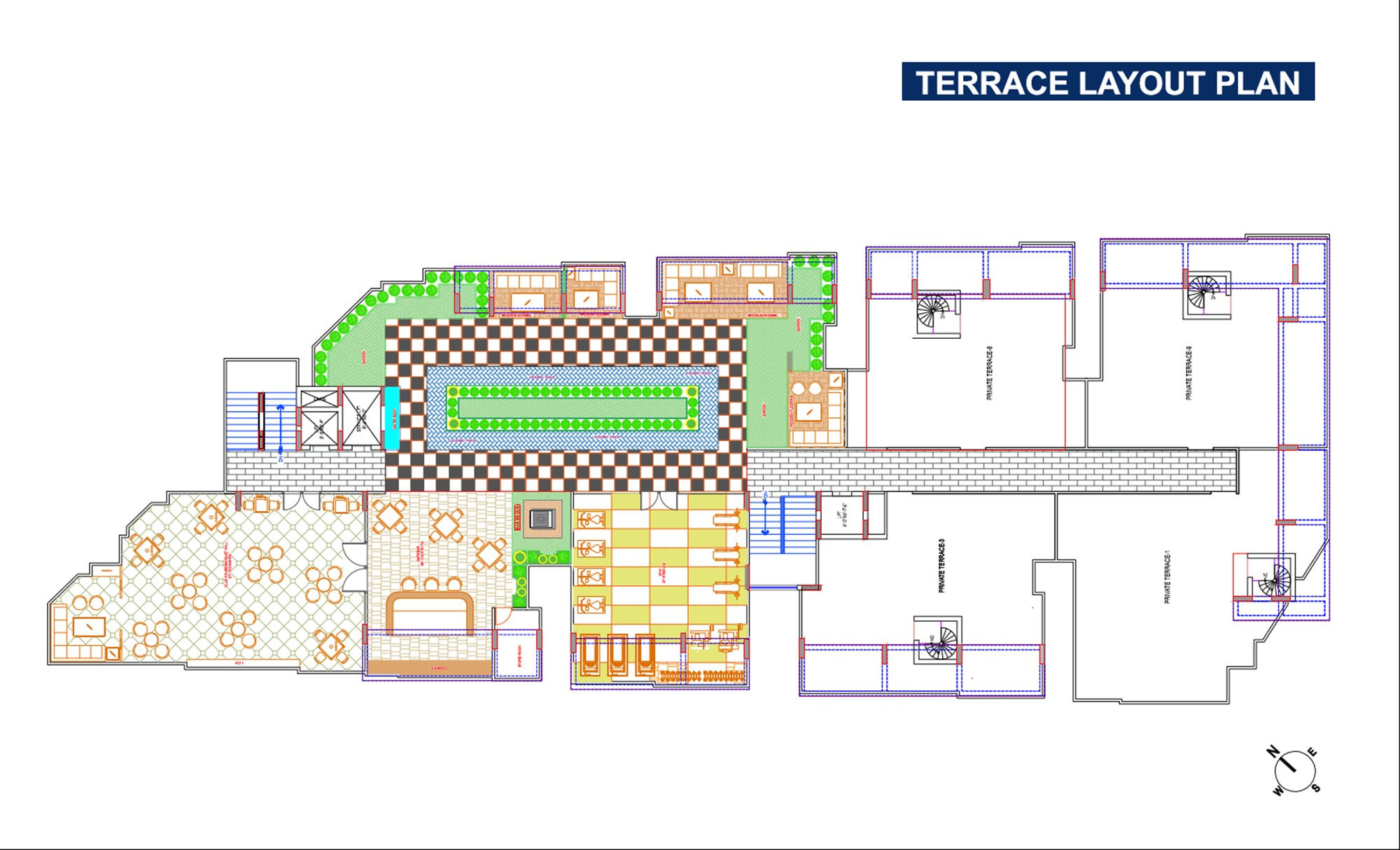 Terrace layout plan